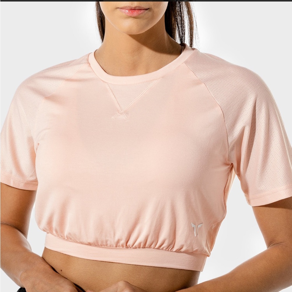 Squatwolf Peachy Keen Mesh Back Crop Top